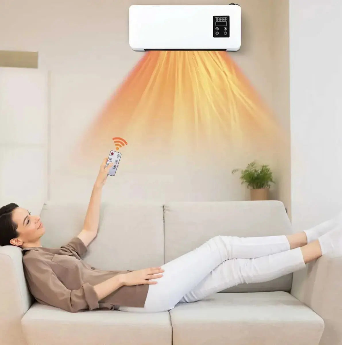 Mini Enfriador de Aire Portátil de Pared – Compacto, Silencioso y Eficiente