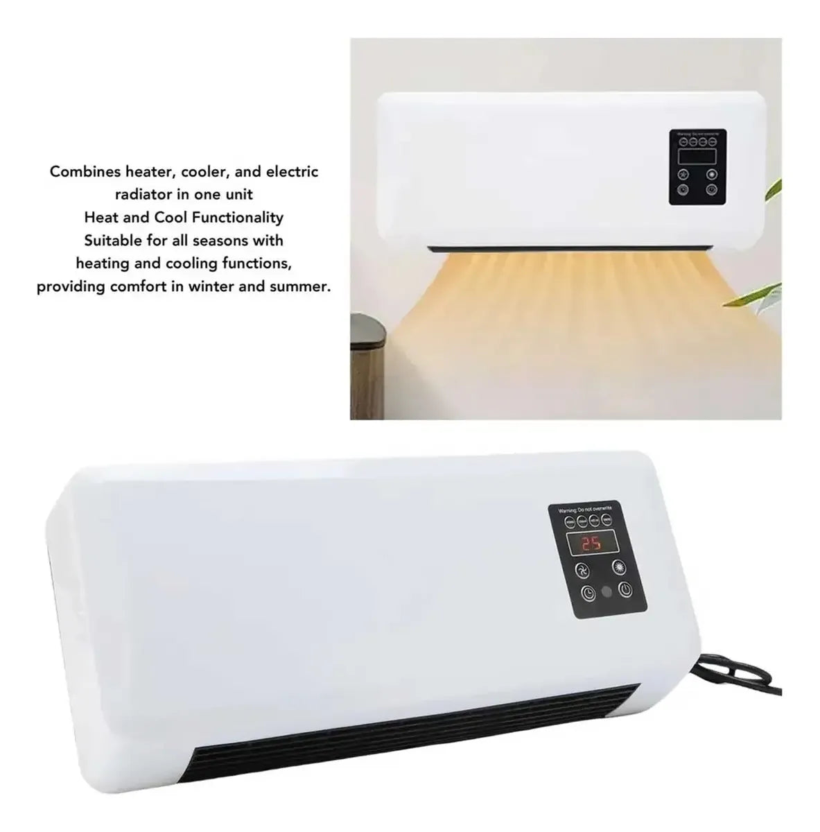 Mini Enfriador de Aire Portátil de Pared – Compacto, Silencioso y Eficiente
